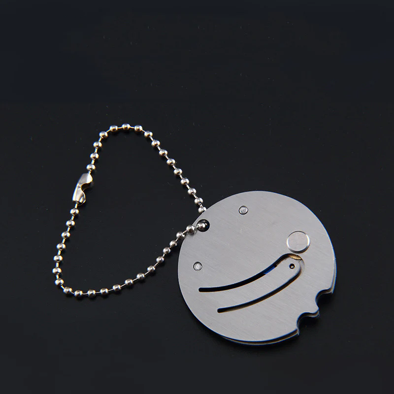Mini Coin Knife Keychain Pendant EDC Defense - Image 3
