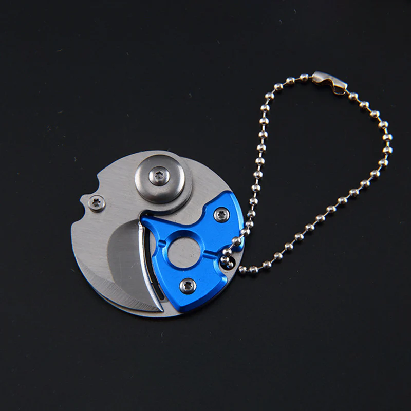 Mini Coin Knife Keychain Pendant EDC Defense - Image 8