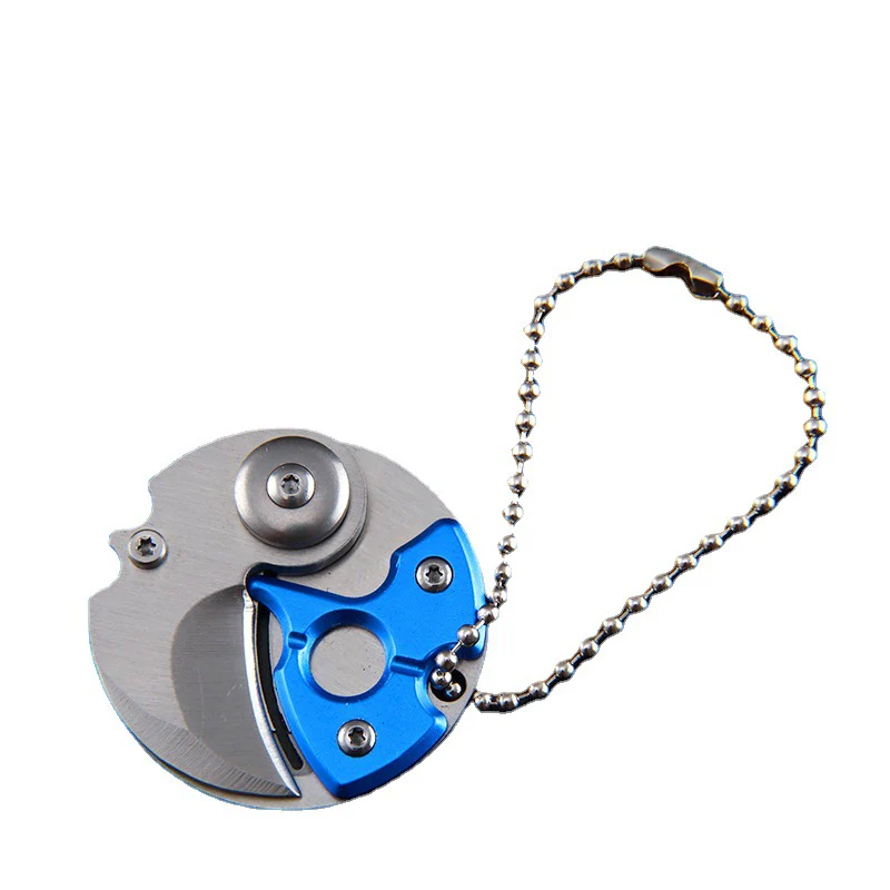 Mini Coin Knife Keychain Pendant EDC Defense - Image 9