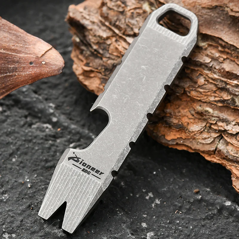 Mini Crowbar Titanium Bottle Opener EDC Gadgets - Image 11