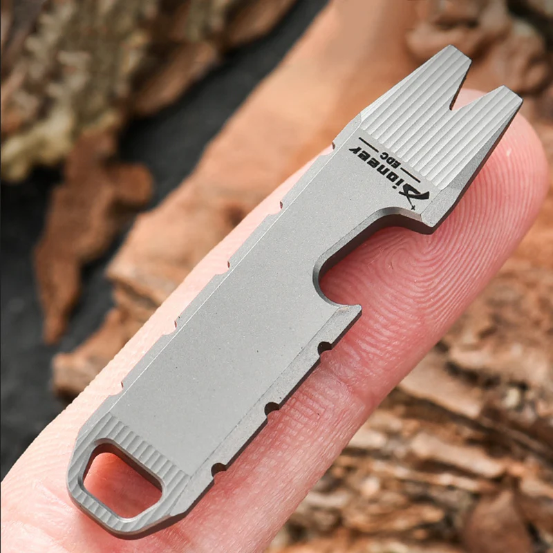 Mini Crowbar Titanium Bottle Opener EDC Gadgets - Image 6