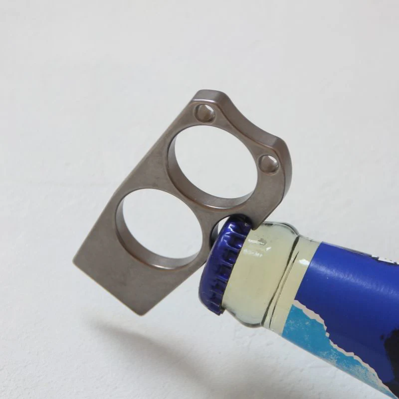 Mini Crowbar Titanium Bottle Opening EDC Tool - Image 2