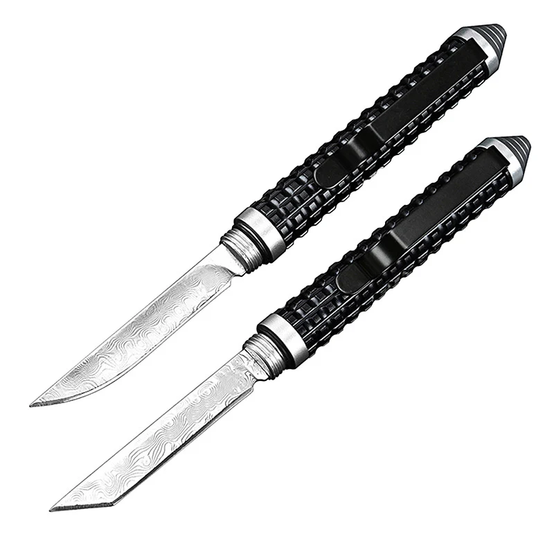 Mini Damascus Pen Knife Multifunctional Wilderness Survival Survival Pocket Knives - Image 11
