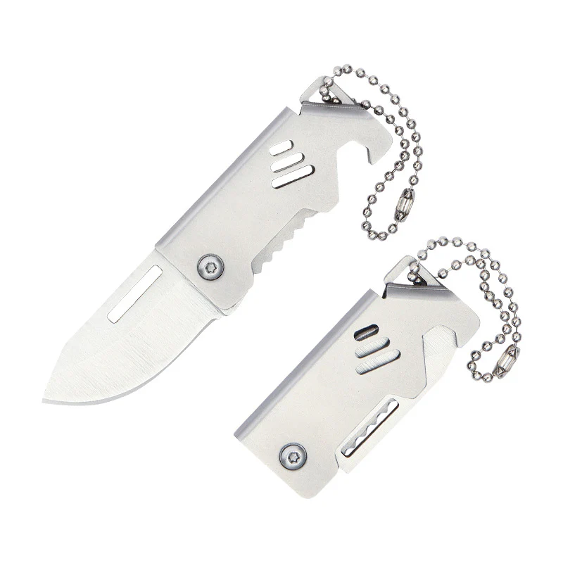 Mini Folding Knife Keychain Pendant Bottle Opener Knives - Image 8