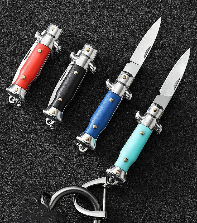 Mini Folding Knife Portable Keychain Pocket Knives Outdoor Defense EDC Tool - Image 12