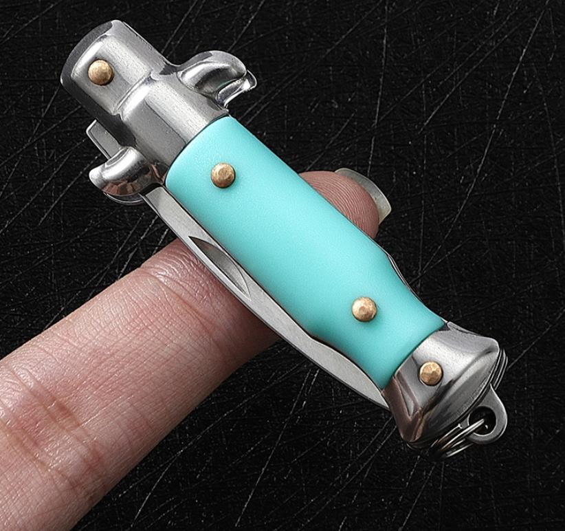 Mini Folding Knife Portable Keychain Pocket Knives Outdoor Defense EDC Tool - Image 7
