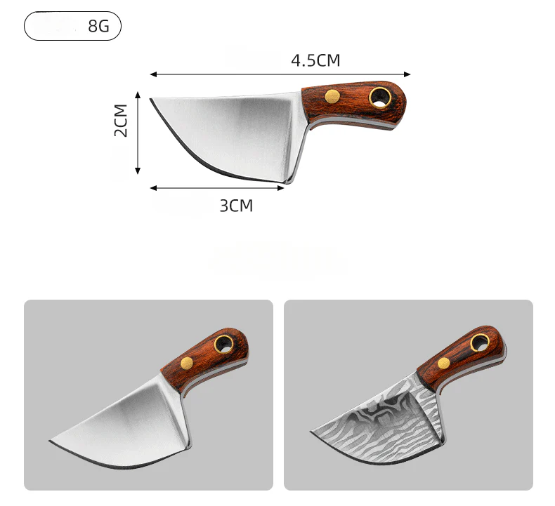Mini Keychain Pocket Knife Creative Backpack Charm Portable Unwrapped Axe - Image 12