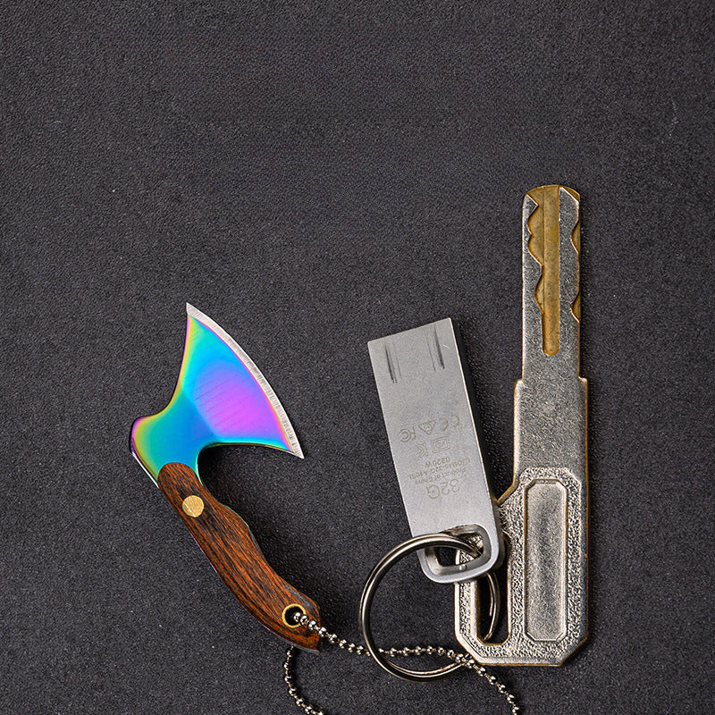 Mini Keychain Pocket Knife Creative Backpack Charm Portable Unwrapped Axe - Image 5