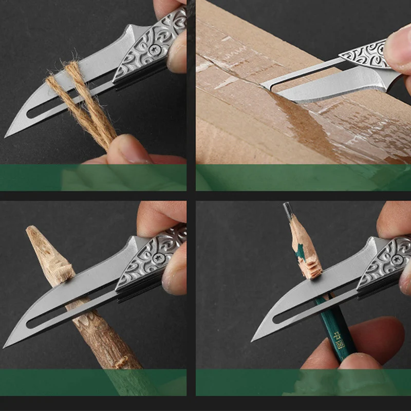 Mini Mechanical Folding Knife Sharp Morphing Pocket Knives - Image 3