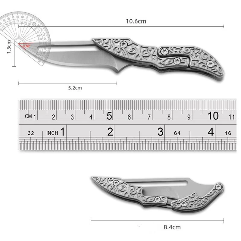 Mini Mechanical Folding Knife Sharp Morphing Pocket Knives - Image 5