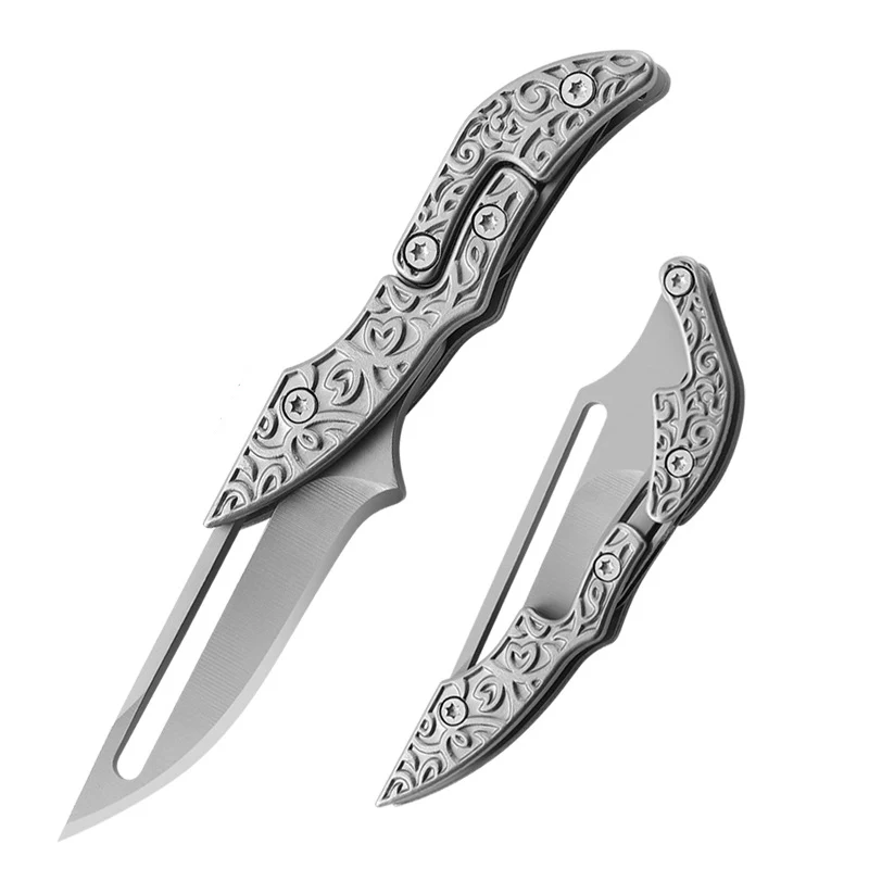Mini Mechanical Folding Knife Sharp Morphing Pocket Knives - Image 8
