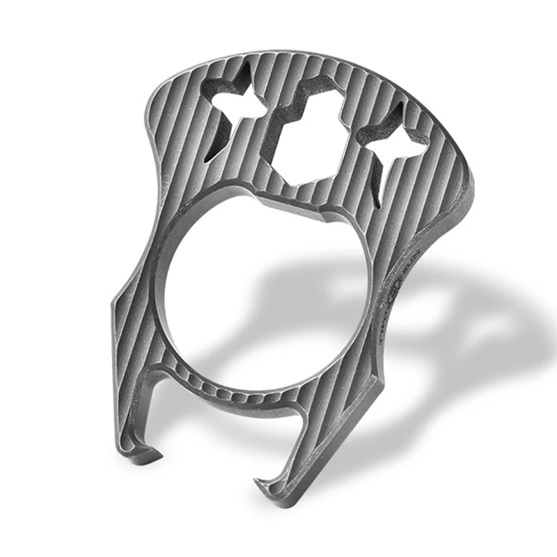 Mini Multifunctional Titanium Knuckle Duster Bottle Opening EDC Tool - Image 10