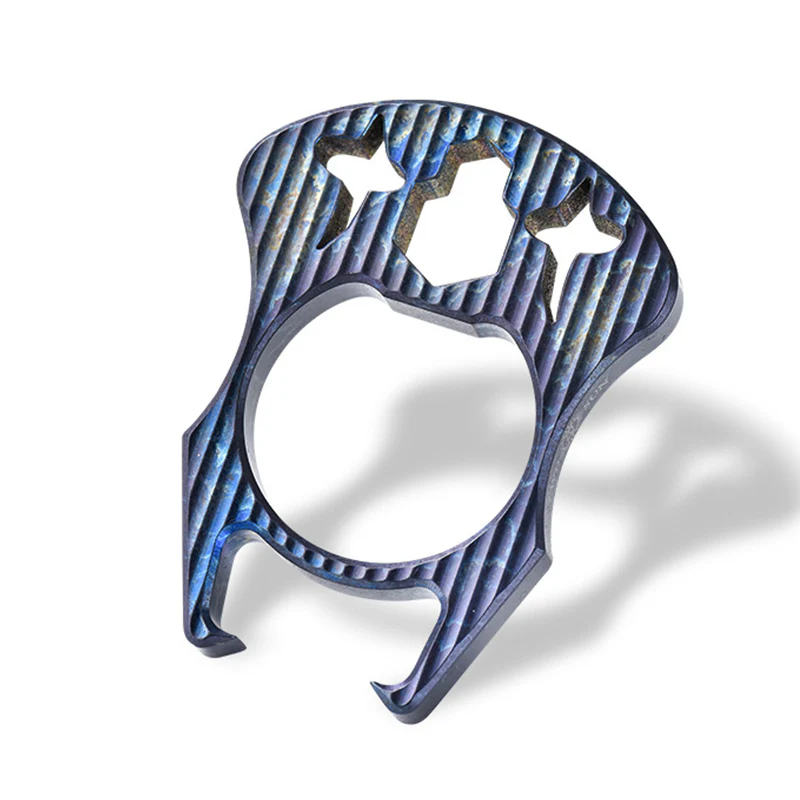 Mini Multifunctional Titanium Knuckle Duster Bottle Opening EDC Tool - Image 13