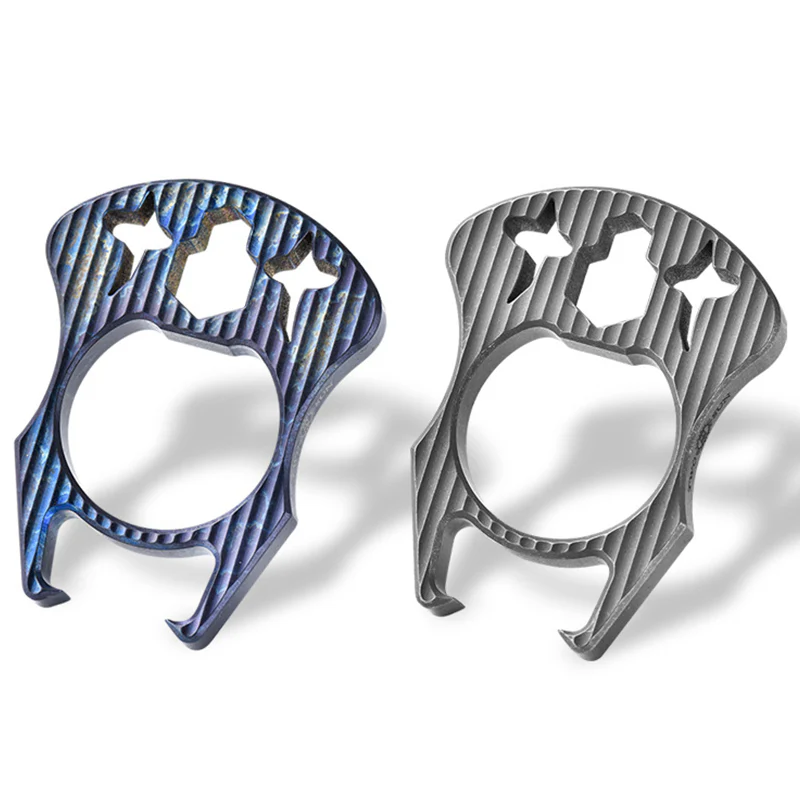 Mini Multifunctional Titanium Knuckle Duster Bottle Opening EDC Tool - Image 9