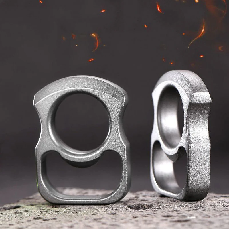 Mini Open Bottle Knuckle Dusters EDC Self-defense Decoration - Image 3