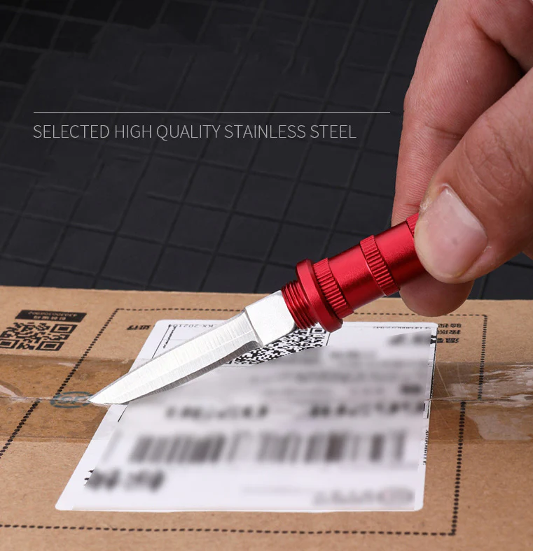 Mini Portable Tactical Pocket Knife Wilderness Survival Keychain Pendant Defense EDC Tool - Image 10