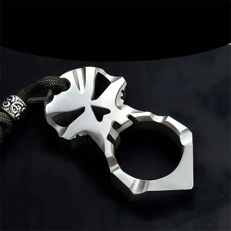 Mini Titanium Knuckle Duster Portable EDC Decoration - Image 2