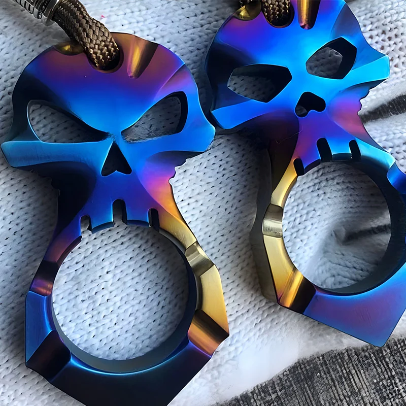 Mini Titanium Knuckle Duster Portable EDC Decoration - Image 3