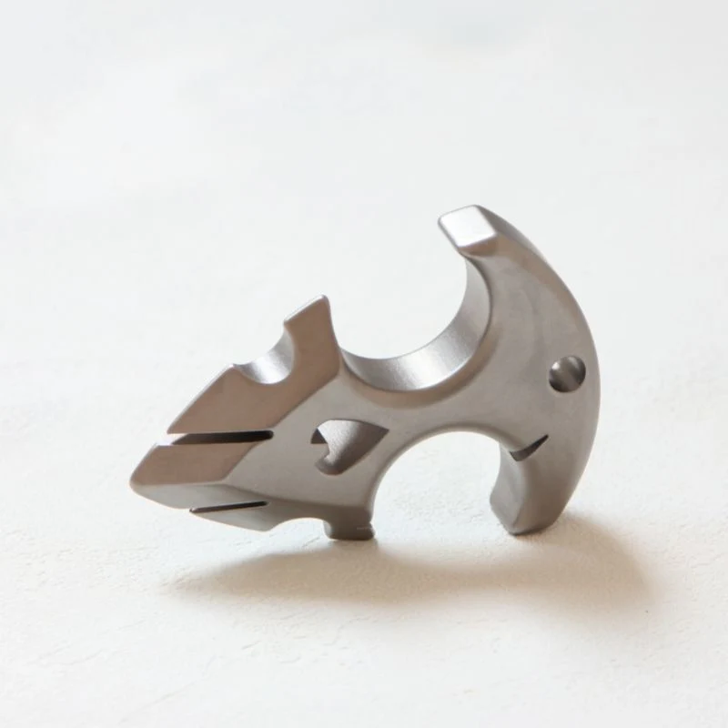 Mini Titanium Knuckle Duster Self Defense Broken Window EDC Tool - Image 10