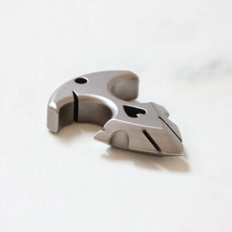 Mini Titanium Knuckle Duster Self Defense Broken Window EDC Tool - Image 12