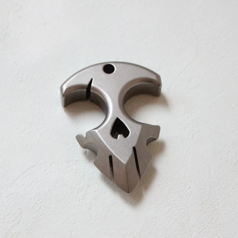 Mini Titanium Knuckle Duster Self Defense Broken Window EDC Tool - Image 8