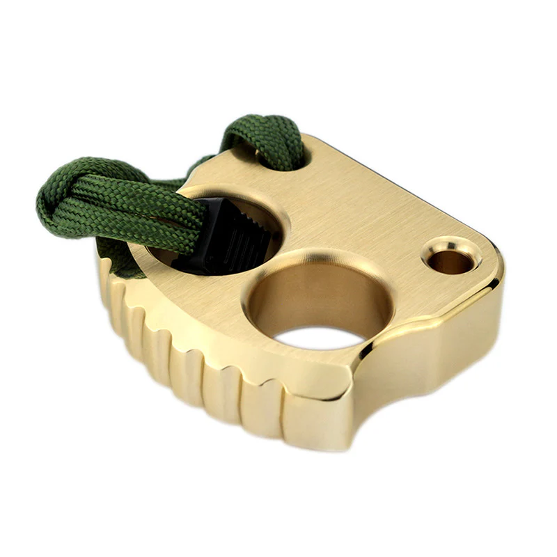 Mini Two Finger Solid Brass Knuckle Dusters - Image 5