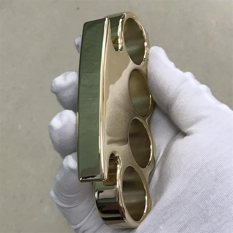 The KING Mirror Polished Brass Knuckle Duster Classic Style - Image 10