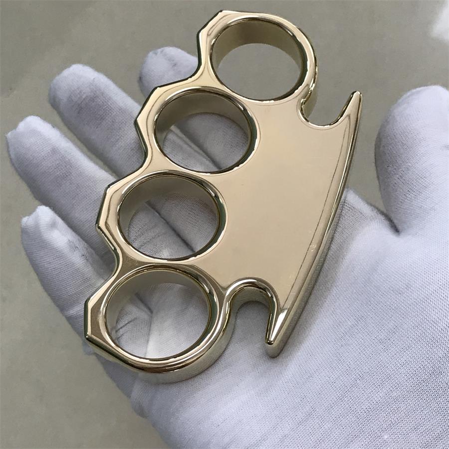 The KING Mirror Polished Brass Knuckle Duster Classic Style - Image 11