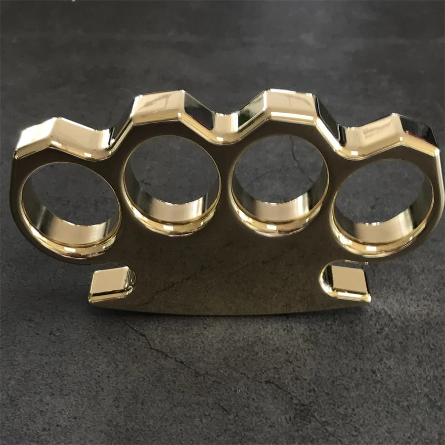The KING Mirror Polished Brass Knuckle Duster Classic Style - Image 12