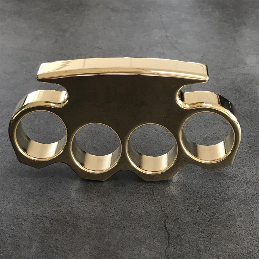 The KING Mirror Polished Brass Knuckle Duster Classic Style - Image 13