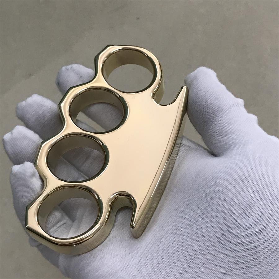 The KING Mirror Polished Brass Knuckle Duster Classic Style - Image 14