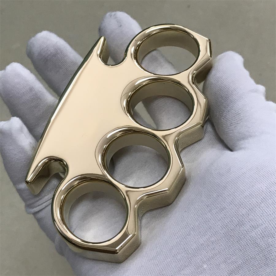 The KING Mirror Polished Brass Knuckle Duster Classic Style - Image 15