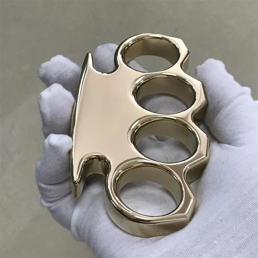 The KING Mirror Polished Brass Knuckle Duster Classic Style - Image 2