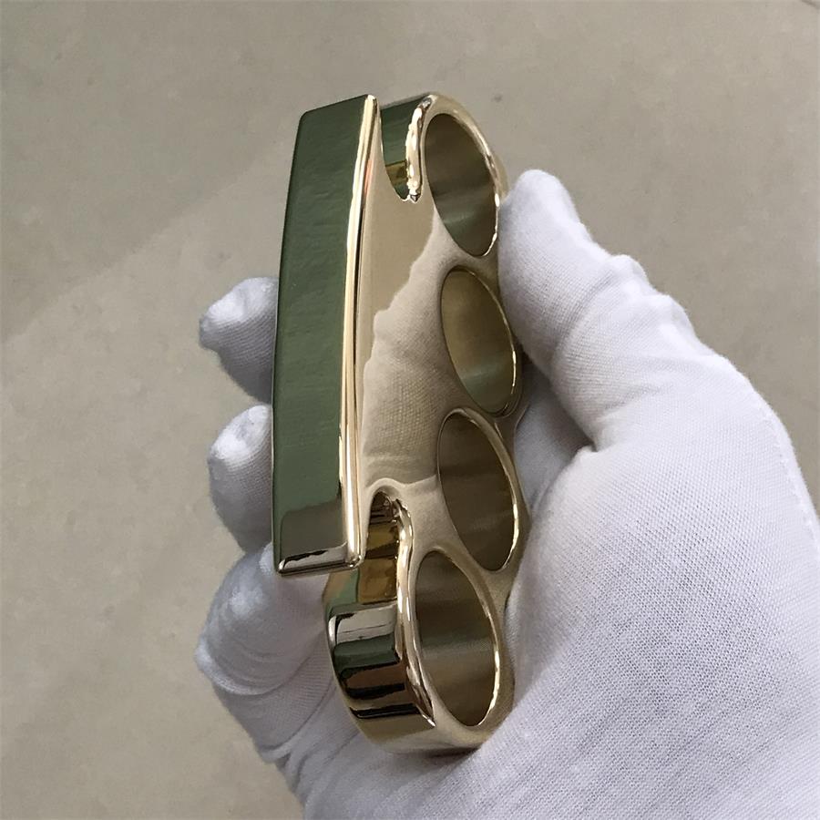 The KING Mirror Polished Brass Knuckle Duster Classic Style - Image 8