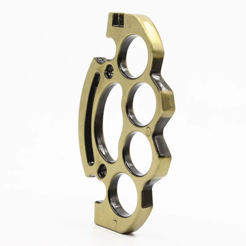 Multi-function Knuckle Duster Slingshot Four-finger Boxing Leather Slingshot Detachable Self-defense Tool - Image 6