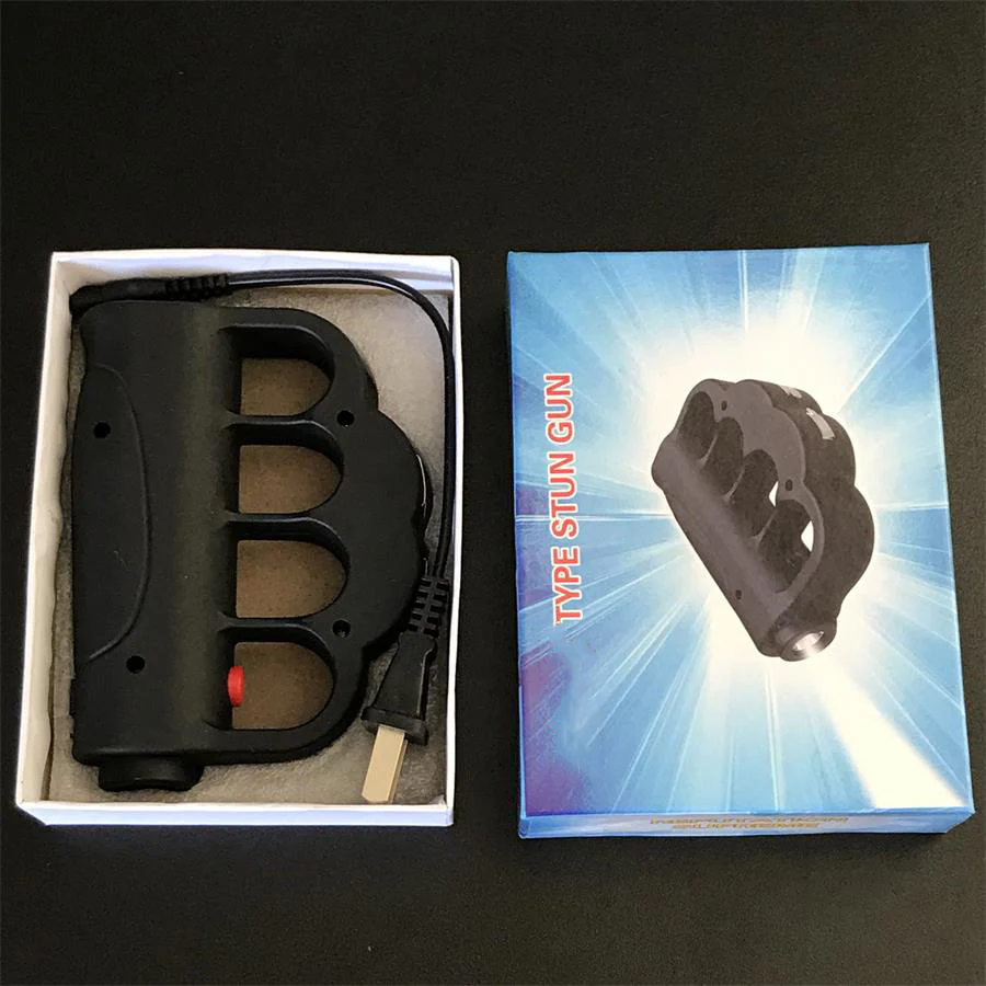 Multi-function Knuckle Stun GUN  Baton Flashlight - Image 5