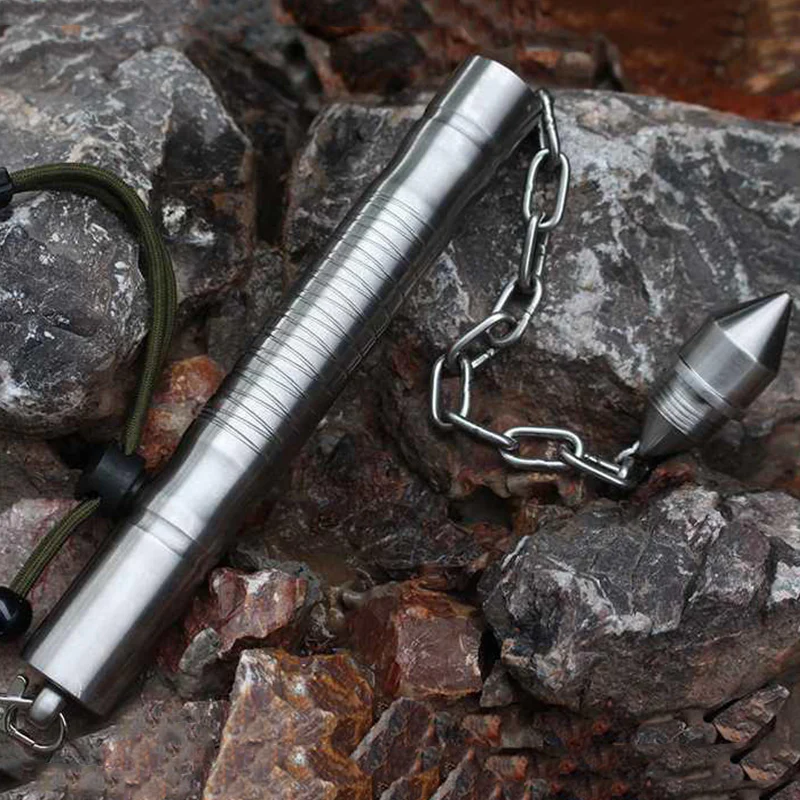 Multi-functional Whip Self-defense Baton Window Breaking EDC Tool - Image 4