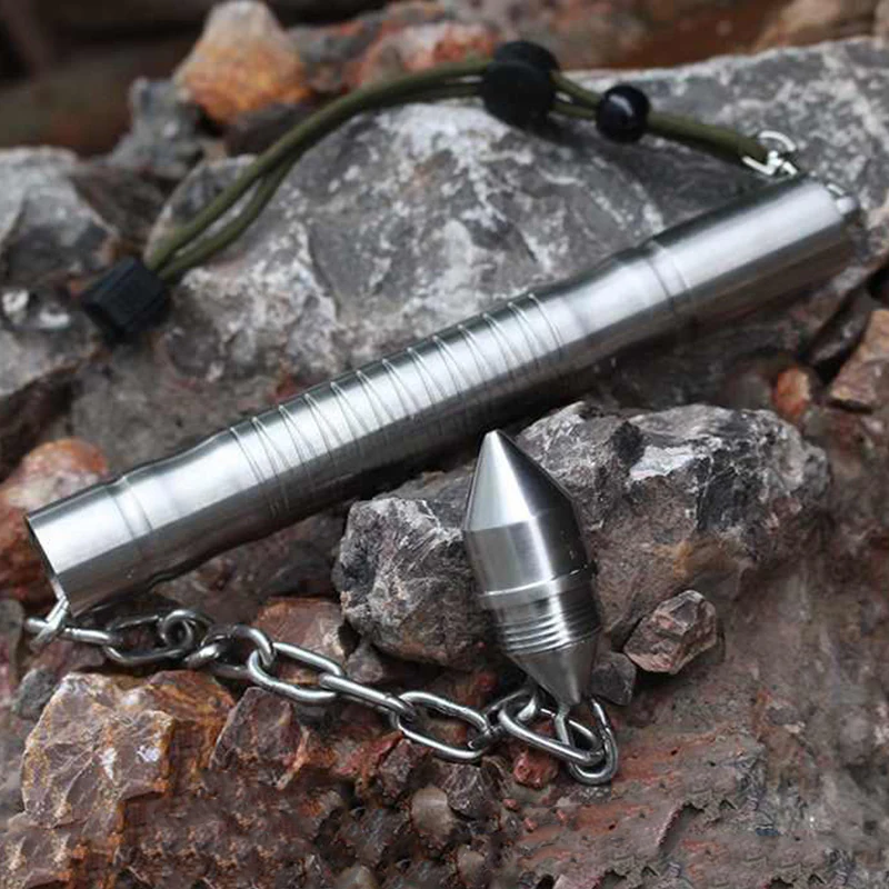 Multi-functional Whip Self-defense Baton Window Breaking EDC Tool - Image 8