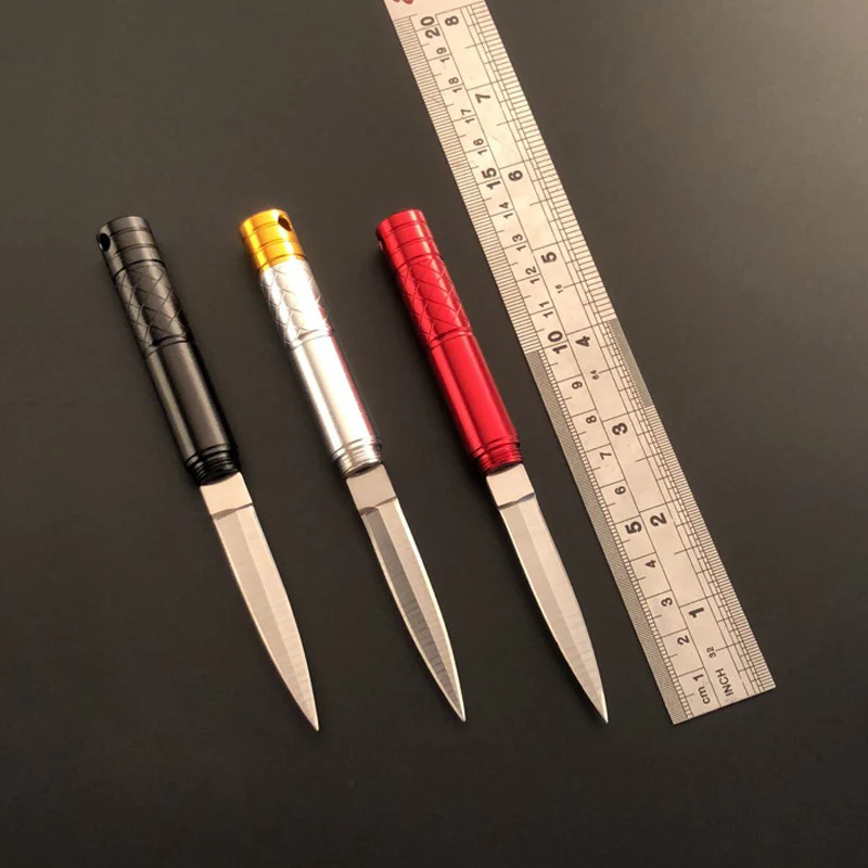 Multi-purpose Pencil Shaped Pocket Knife Outdoor Survival Portable Tactical EDC Tool - Image 7