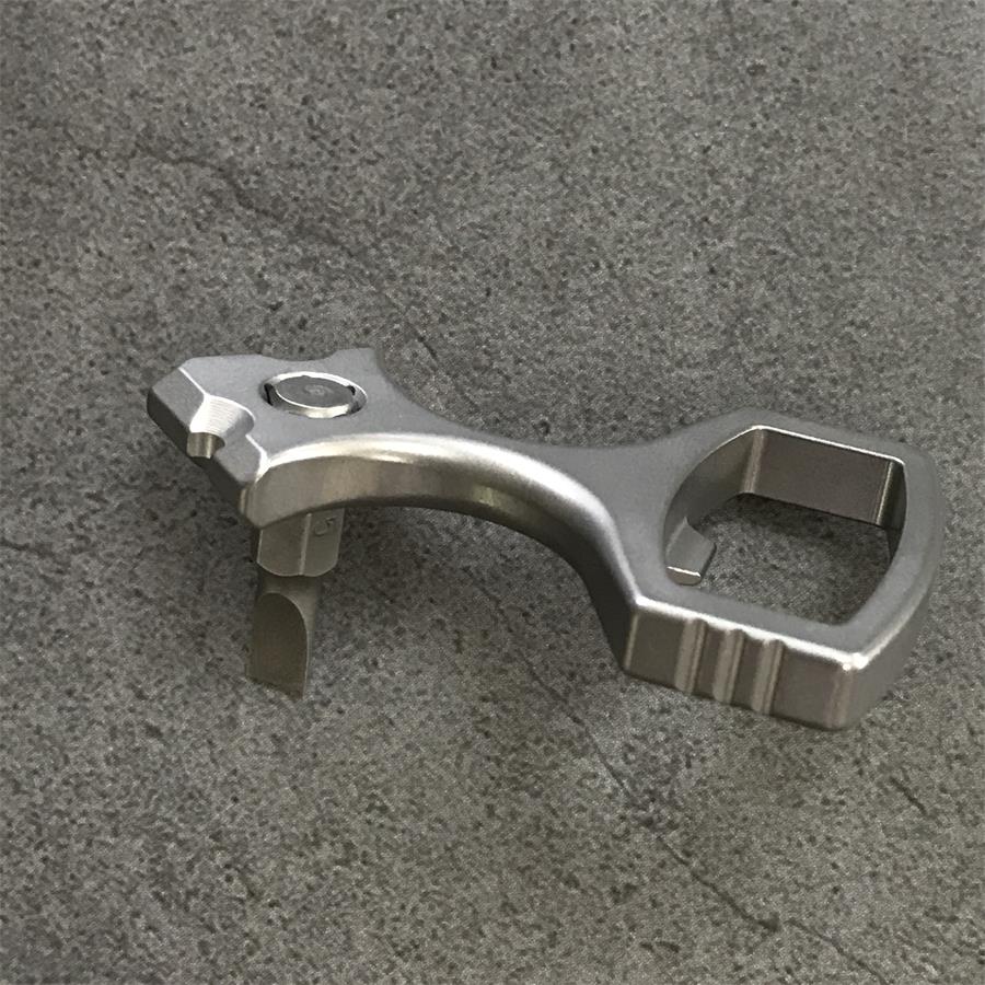 Multi-purpose Portable Titanium Bottle Opener EDC Tool - Image 10