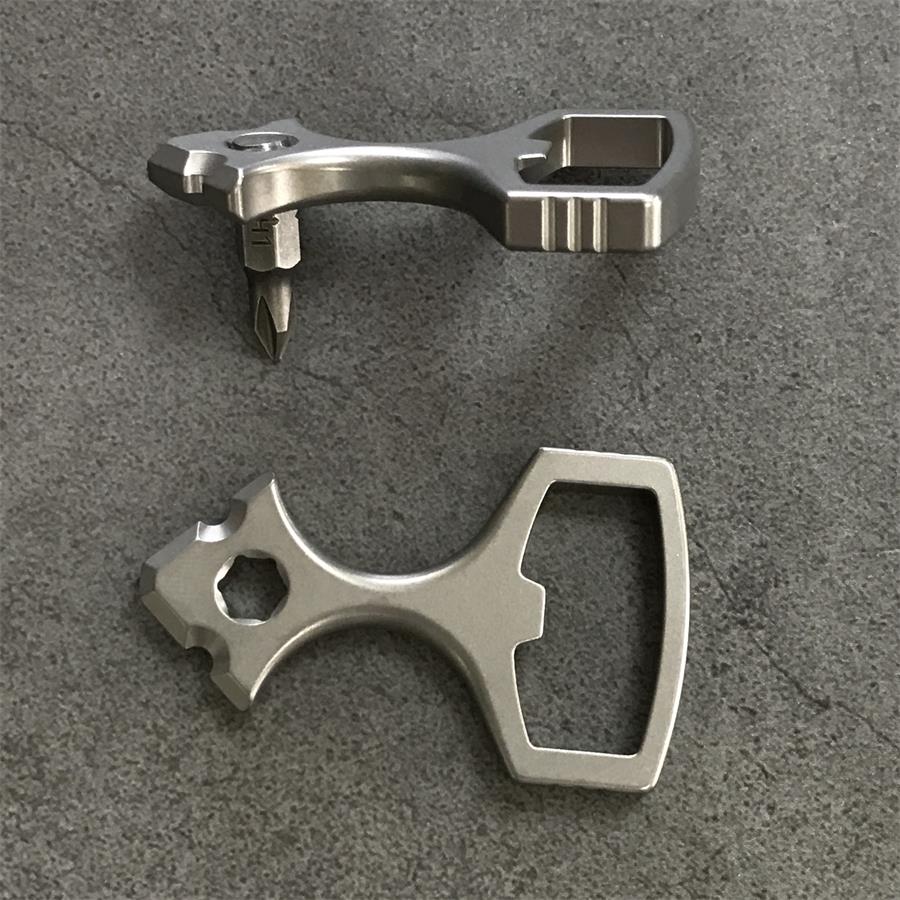 Multi-purpose Portable Titanium Bottle Opener EDC Tool - Image 2