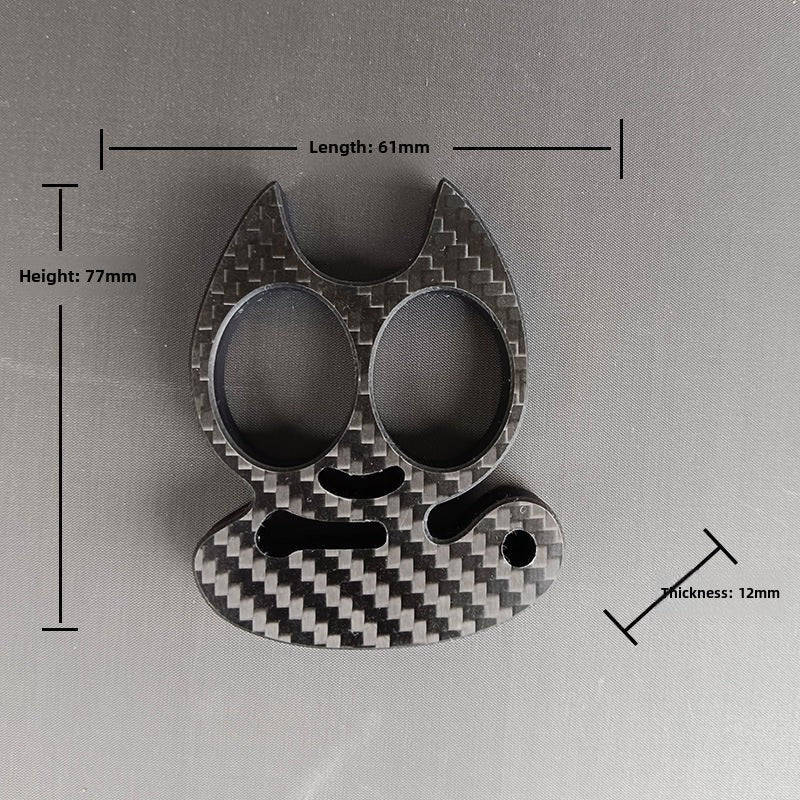 Multi-style Carbon Fiber Knuckle Duster Security Window Breaking EDC Tool - Image 11