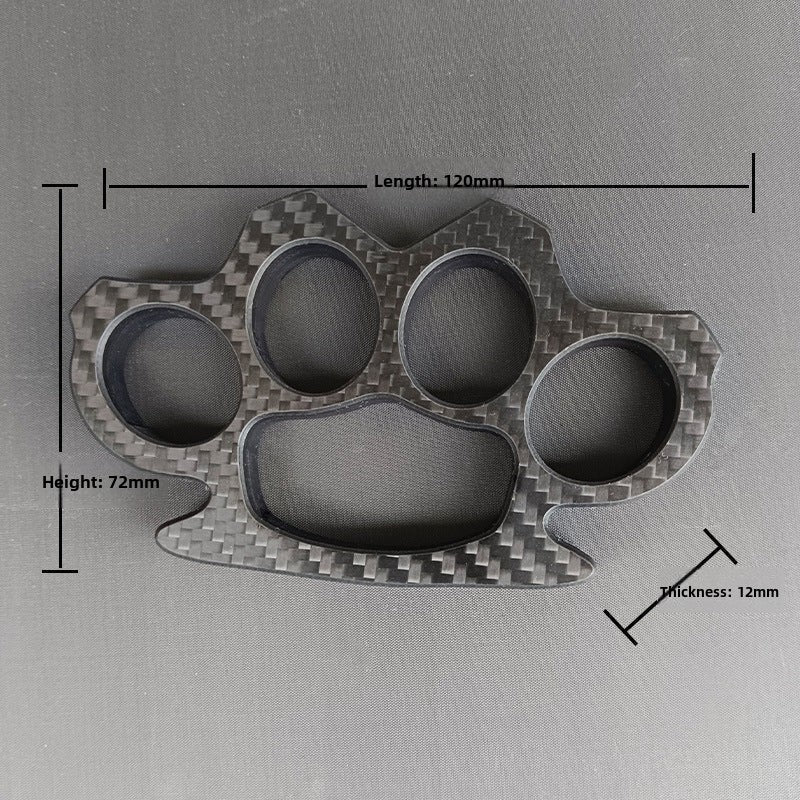 Multi-style Carbon Fiber Knuckle Duster Security Window Breaking EDC Tool - Image 13