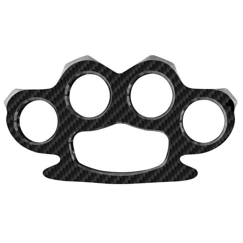 Multi-style Carbon Fiber Knuckle Duster Security Window Breaking EDC Tool - Image 3