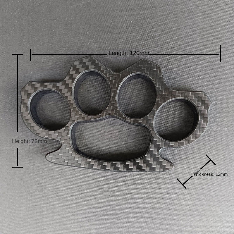 Multi-style Carbon Fiber Knuckle Duster Security Window Breaking EDC Tool - Image 4