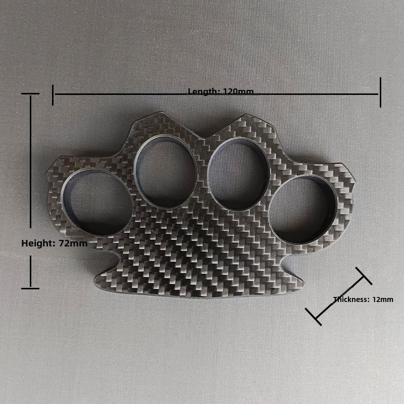 Multi-style Carbon Fiber Knuckle Duster Security Window Breaking EDC Tool - Image 5