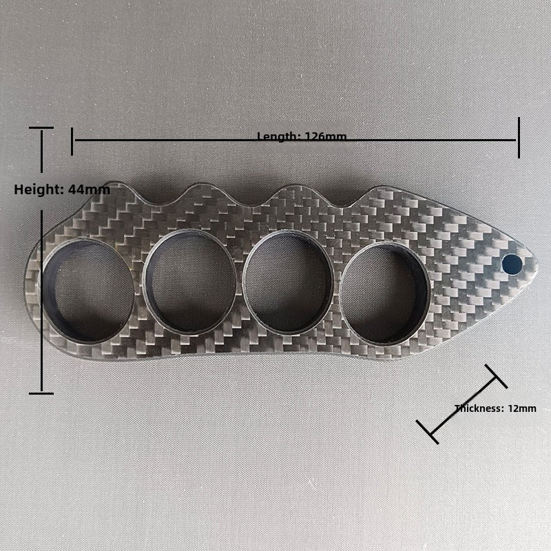 Multi-style Carbon Fiber Knuckle Duster Security Window Breaking EDC Tool - Image 6