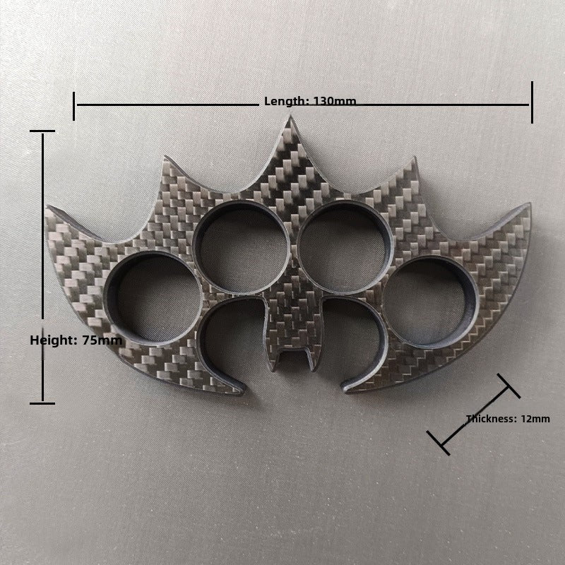 Multi-style Carbon Fiber Knuckle Duster Security Window Breaking EDC Tool - Image 8