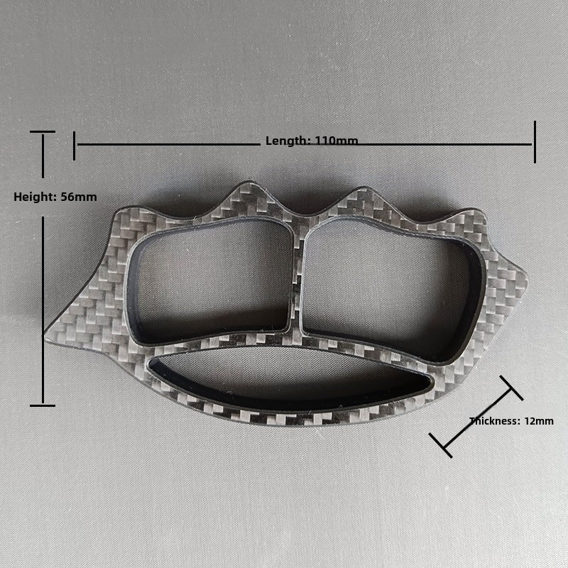 Multi-style Carbon Fiber Knuckle Duster Security Window Breaking EDC Tool - Image 9