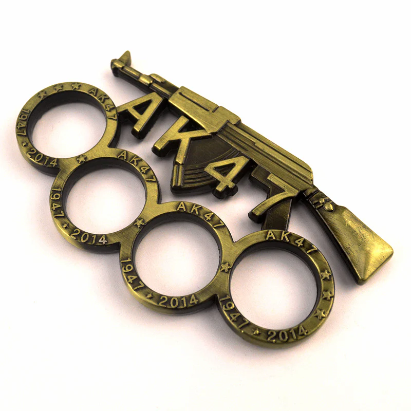Multi-style Creativity Metal Brass Knuckle Duster Four Finger Tiger Outdoor Camping Safety Defense Life-saving Pocket  EDC Tool - Image 11
